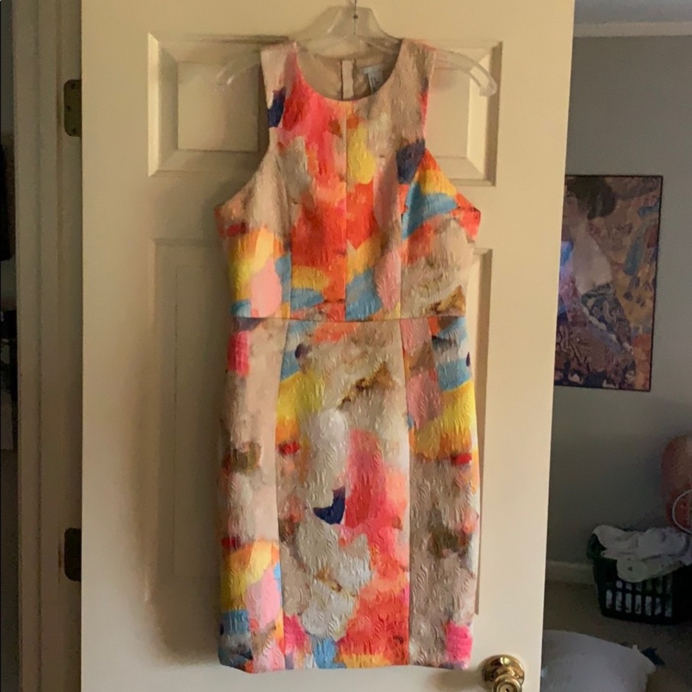 H&M watercolor dress